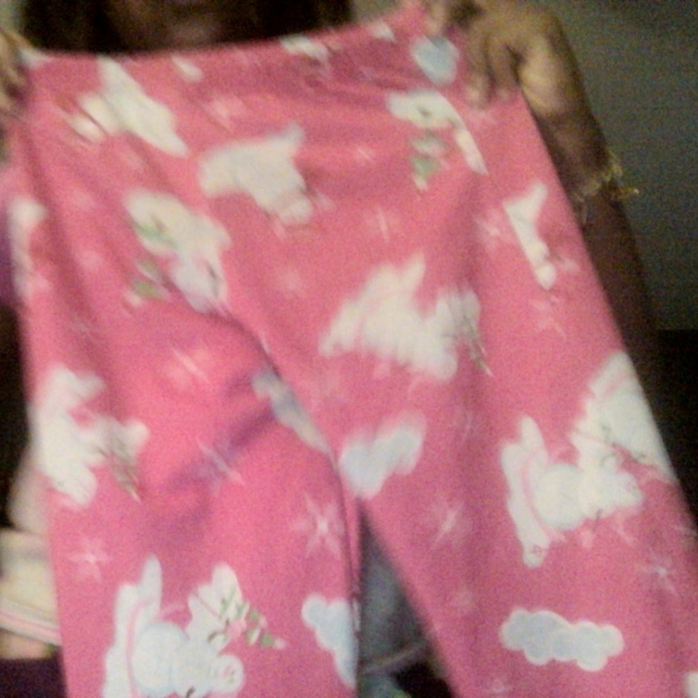 pink snowman girls pajama pants